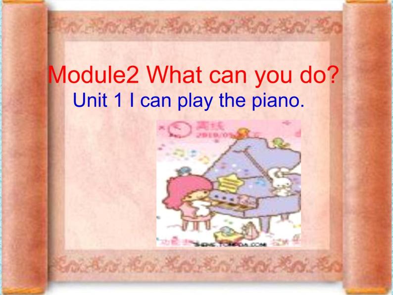 外研版七年级英语下册Module2Unit I can play the piano课件 知识点01