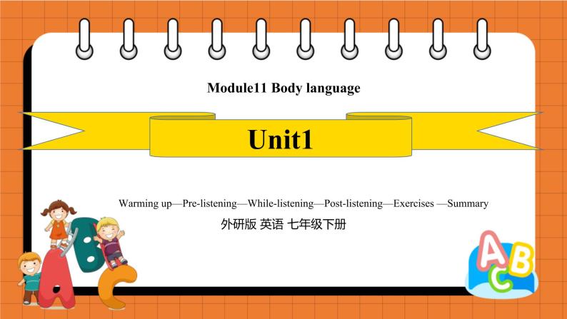Module 11 Body language Unit 1 They touch noses 课件01