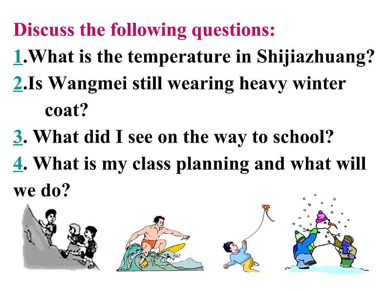初中英语冀教版八年级下册Lesson+2 It 's Getting Warmer课件PPT第6页