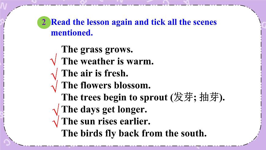 Unit 1 Lesson2 It’s getting warmer 課件第7頁