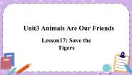 初中英语冀教版八年级下册Unit 3 Animals Are Our FriendsLesson 17 Save the Tigers优质课件ppt