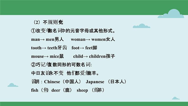 【中考二轮复习】2023年英语高频考点汇编——专题01 名词第8页