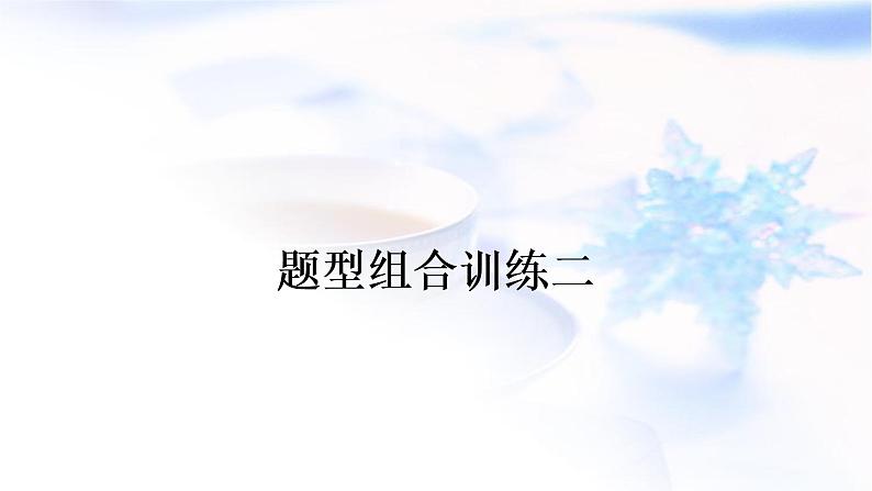 译林版中考英语复习题型组合训练二作业课件01