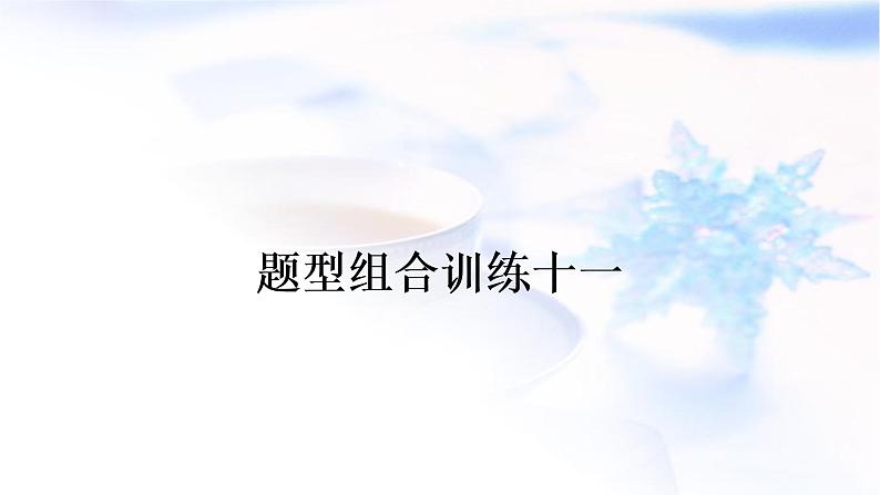 人教版中考英语复习题型组合训练十一练习课件第1页