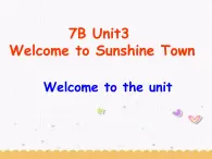 Unit3 Welcome to the unit 课件 2021-2022学年译林版英语七年级下册