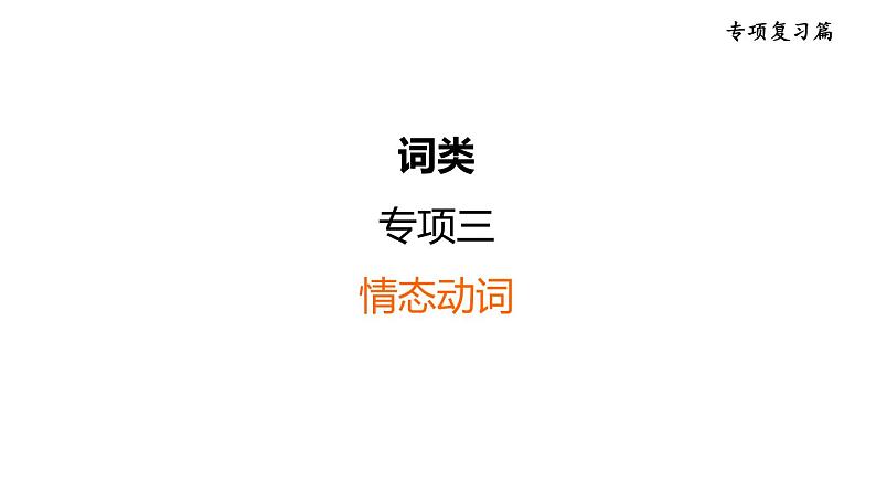 人教新目标中考英语一轮复习--课堂讲本词类--情态动词(课件)第1页