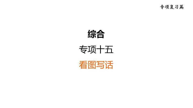 人教新目标中考英语一轮复习--课堂讲本综合--看图写话(课件)第1页