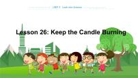 初中英语冀教版九年级上册Lesson 26 Keep the Candle Burning教学课件ppt
