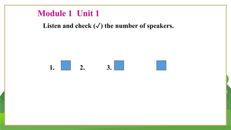 外研英语七上 Module 1 Unit 1 PPT课件+教案03