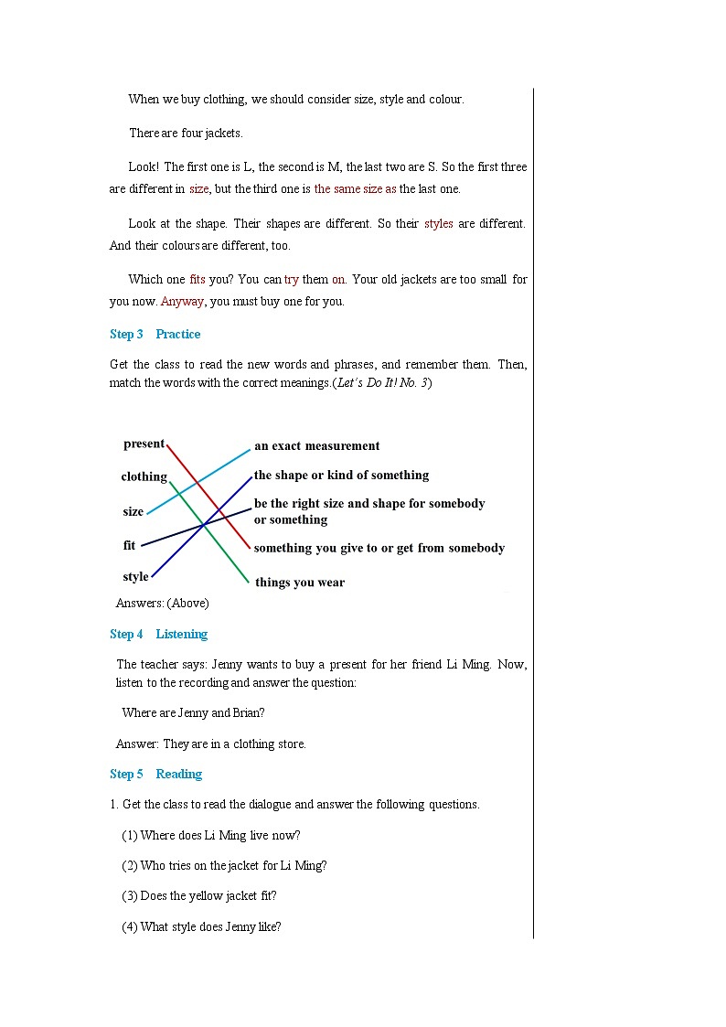 冀教版英语八上 Unit 3 Lesson 15 课件+教案03