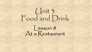 北师大版Lesson 8 At a Restaurant集体备课课件ppt