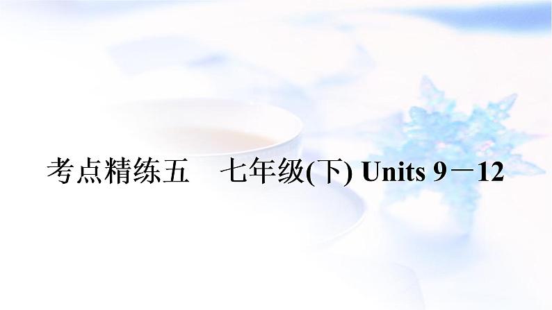中考英语复习考点精练五七年级(下)Units9-12作业课件第1页