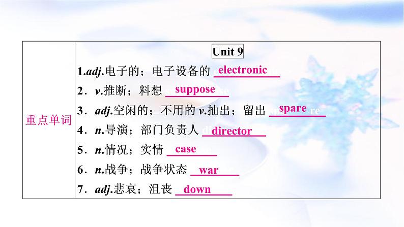 人教版中考英语考点精讲二十 九年级Units9-10基础检测课件第2页