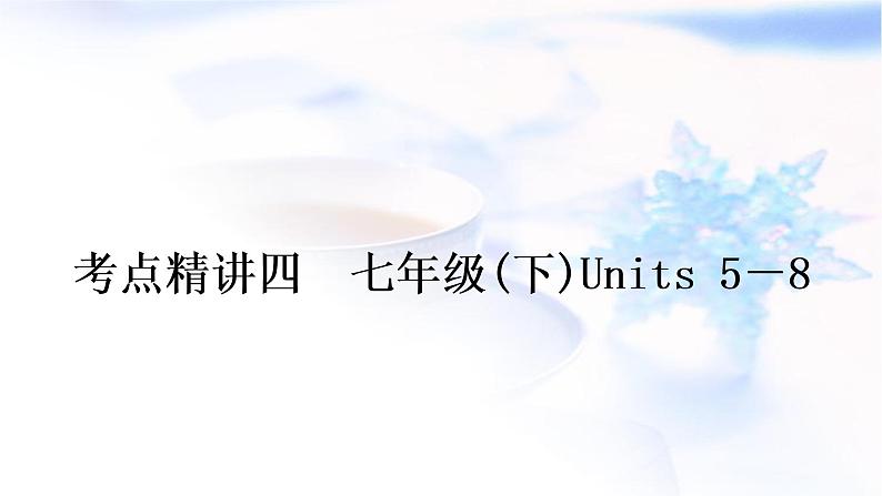 人教版中考英语复习考点精讲四七年级(下)Units5-8教学课件01