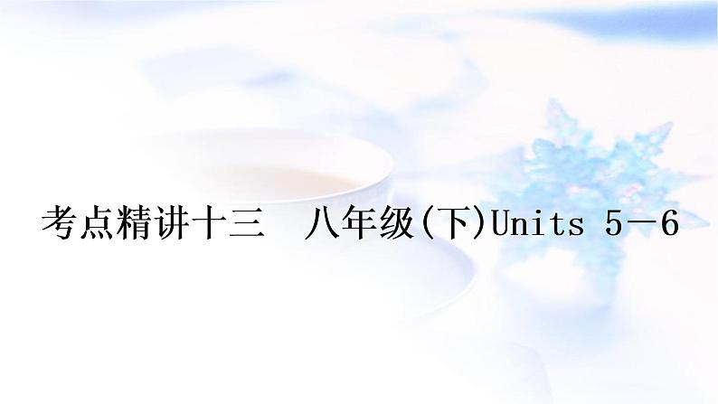 人教版中考英语复习考点精讲十三八年级(下)Units5-6教学课件01