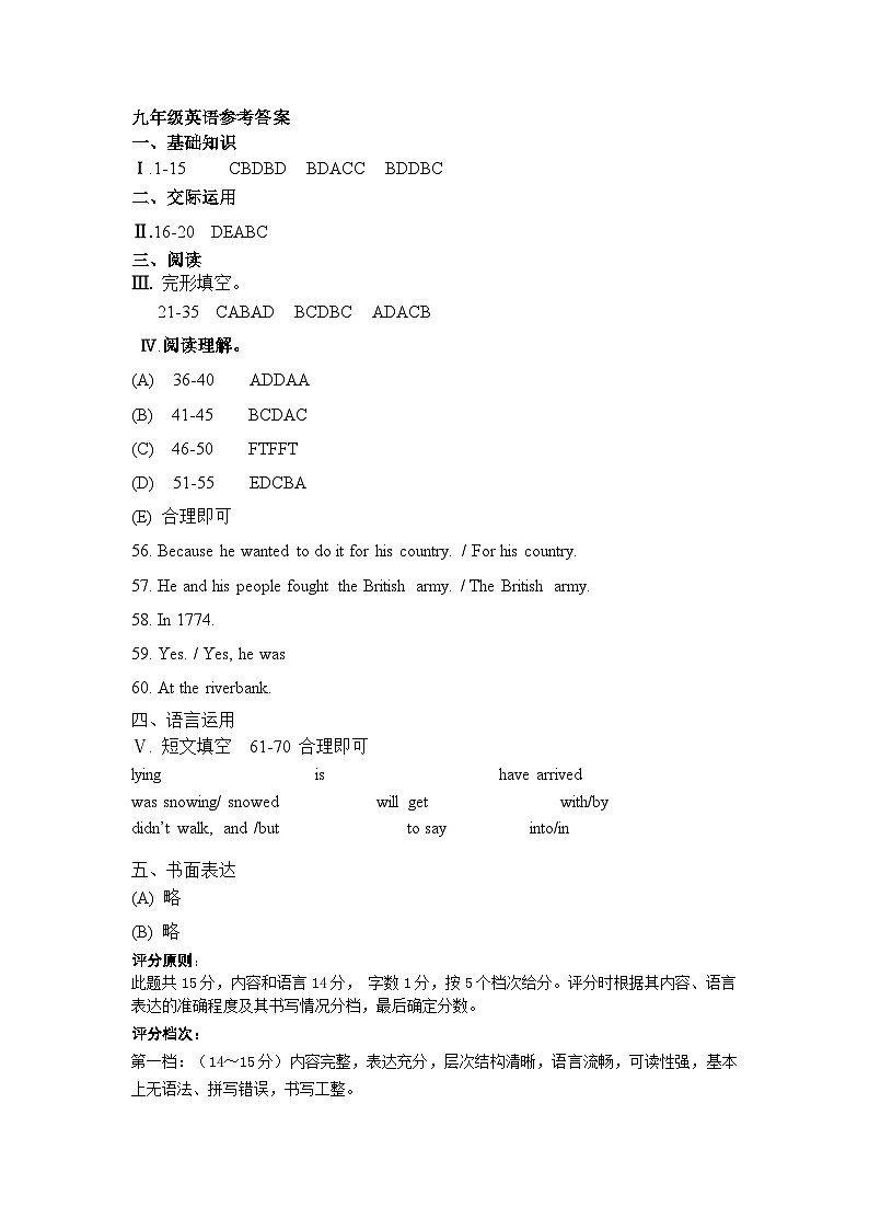 2023年吉林省长春市德惠市中考二模英语试卷(图片版,含答案)01