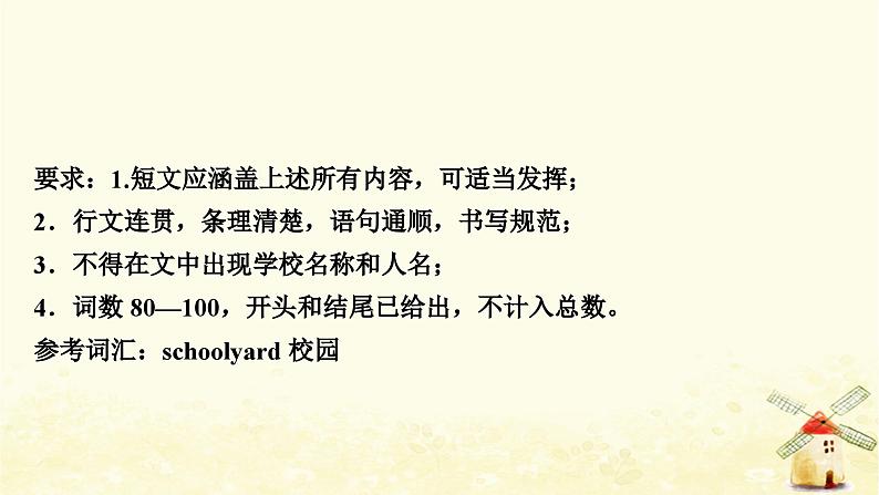 译林版中考英语复习八年级(上)书面表达专练作业课件第4页
