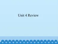 教科版（五四制）英语八年级下册 Unit 4 Review  课件