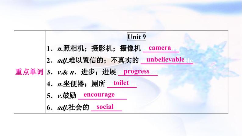 中考英语复习考点精讲十五八年级（下)Units9-10基础检测课件02