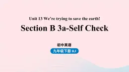 2023九年级英语全册Unit13We'retryingtosavetheearth第6课时SectionB3a_SelfCheck上课课件新版人教新目标版