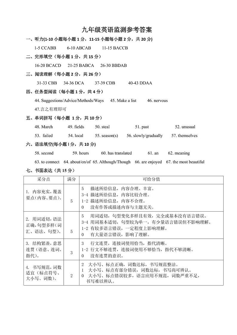 参考答案第1页