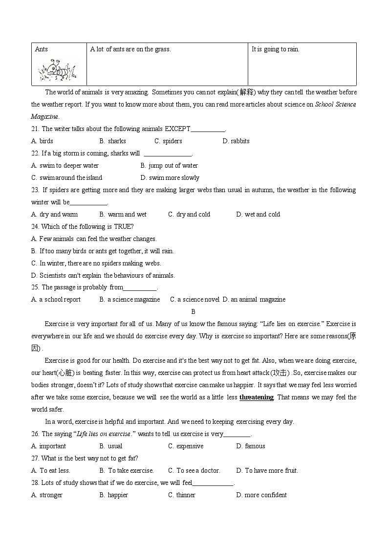 广东省茂名市2022-2023学年八年级上学期期末英语试题(含答案)03