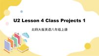 初中英语北师大版八年级上册Unit 2 TeamsLesson 4 Class Projects试讲课ppt课件