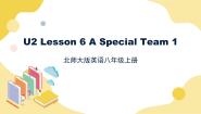 初中英语北师大版八年级上册Lesson 6 A Special Team优秀ppt课件
