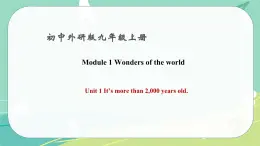 Module 1 Unit 1 课件 外研版九年级英语上册——课件 外研版九年级英语上册