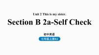 人教新目标七年级英语上册--Unit2第四课时（Section B2a-Self Check）（精品课件）