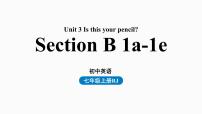 人教新目标七年级英语上册--Unit3第三课时（Section B1a-1e）（精品课件）