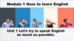英语八年级上册Unit 1 Let's try to speak English as much as possible.图文ppt课件
