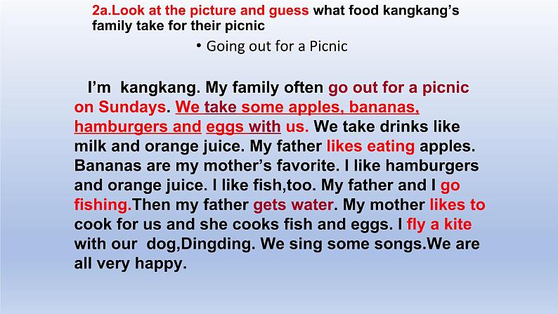 Unit 4 Having fun Topic 2 Would you like to cook with us?Section D-2022-2023学年初中英语仁爱版七年级上册同步课件06