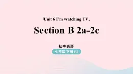 Unit6 I’m watching TV第4课时SectionB 2a-2c课件（人教新目标版）