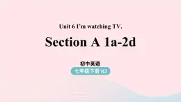 Unit6 I’m watching TV第1课时SectionA 1a-2d课件（人教新目标版）