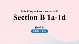 Unit5 Do you have a soccer ball第三课时SectionB1a-1d课件（人教新目标版）