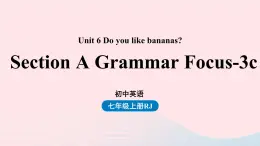 Unit6 Do you like bananas第二课时SectionAGrammarFocus_3c课件（人教新目标版）