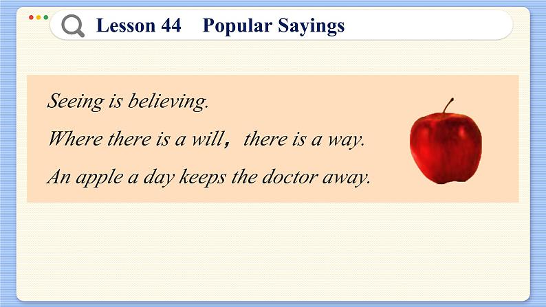 冀教版英语九年级Lesson 44 Popular Sayings(课件PPT)第7页