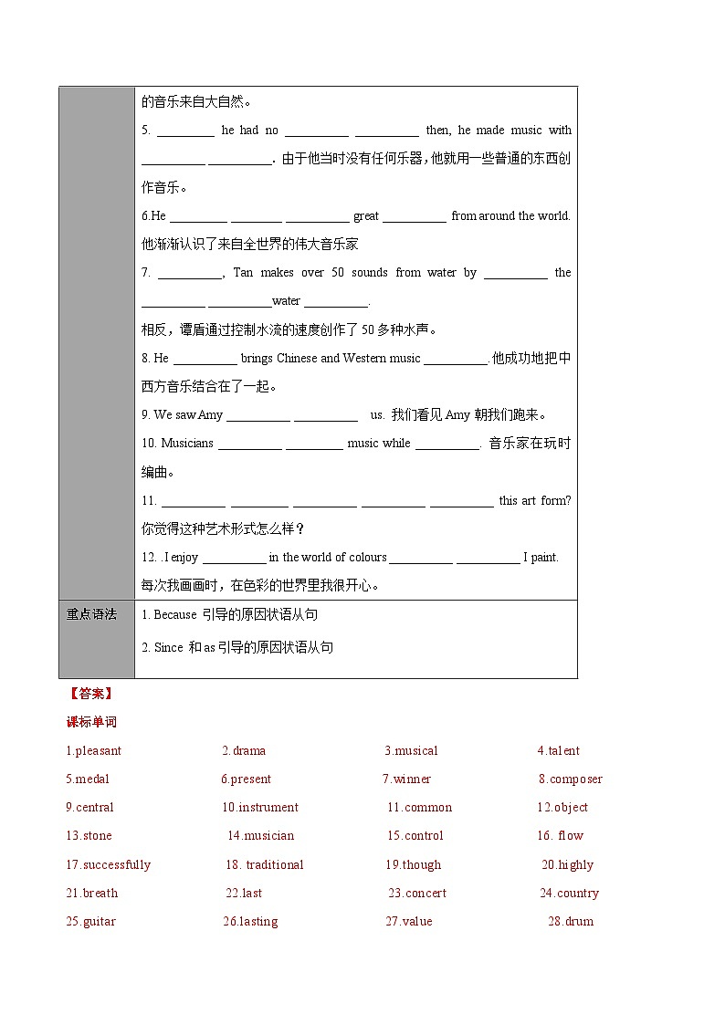 Unit 5 Art World 课时1 Comic Strip - Welcome to the unit-九年级英语上册同步精品讲义(牛津译林版)第3页