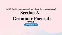 Unit3 Could you please tell me where the restrooms are第3课时SectionAGrammerFocus_4c课件（人教新目标版）