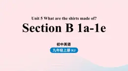 Unit5 What are the shirts made of第4课时SectionB 1a-1e课件（人教新目标版）