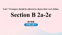 Unit7 Teenagers should be allowed to choose their own clothes第5课时SectionB2a-2e课件（人教新目标版）