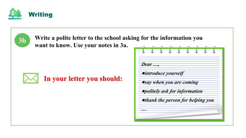 【核心素养目标】人教版初中英语九年级全册 Unit 3 Could you please tell me where the restrooms are Section B 3a-self check课件+教案+同步练习（含反思和答案）07