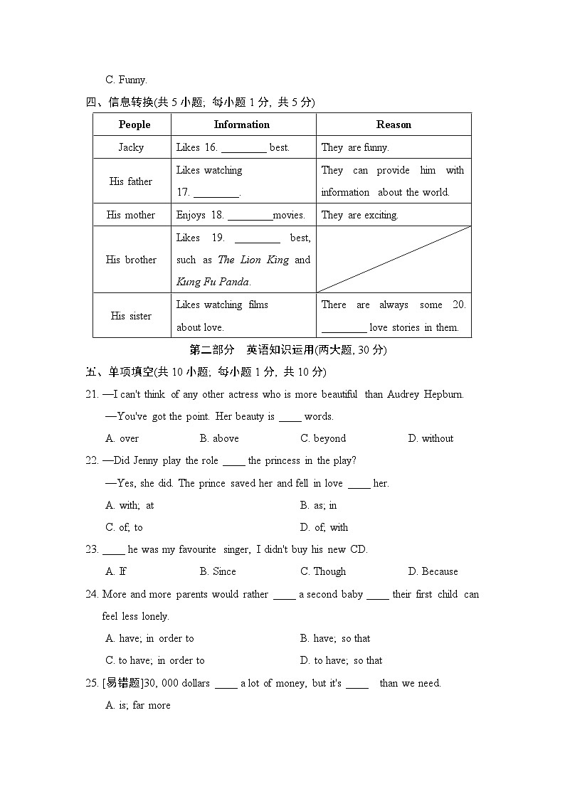 Unit 7 单元测试卷(试题)牛津译林版英语九年级上册03