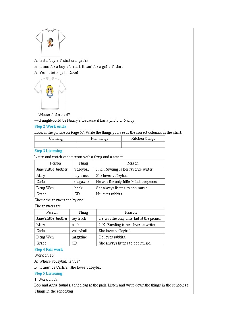 人教版英语九年级上册Unit 8 Section A（1a—2d）(第1课时) 教案02