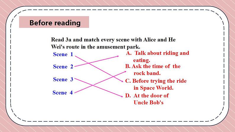 人教版英语九年级上册Unit 3 Could you please tell me where the restrooms are? Section A 3a-3b课件+音频06