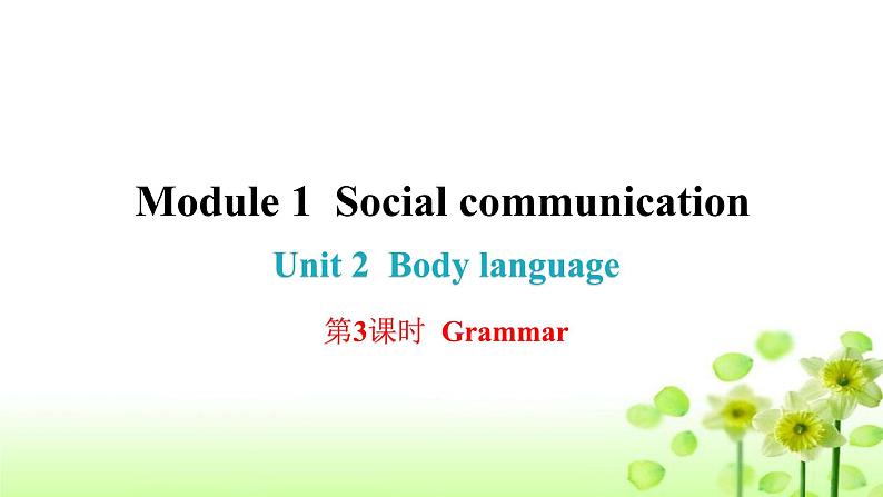 上海教育版英语八年级下册Module 1 Unit 2 第3课时Grammar课后作业课件第1页