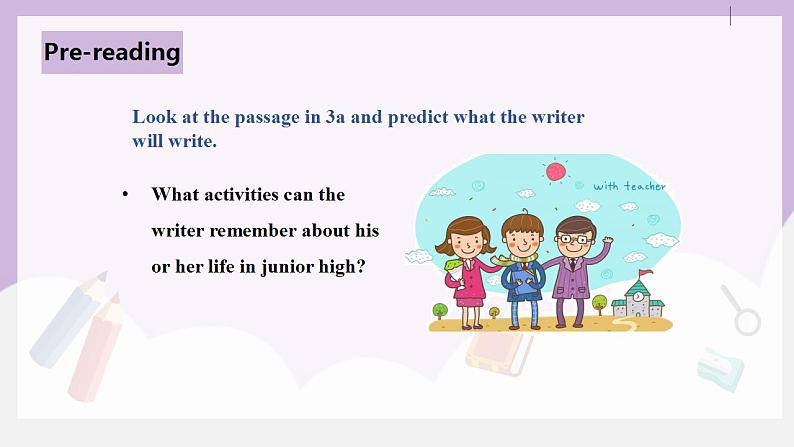 人教新目标 (Go for it) 版英语Unit 14 I remember meeting all of you in Grade 7.(SectionA3a-3c)课件+素材06