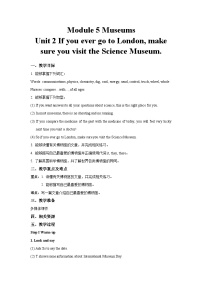 初中英语外研版 (新标准)九年级上册Unit 2 If you ever go to London, make sure you visit the Science Museum.优质课教案设计