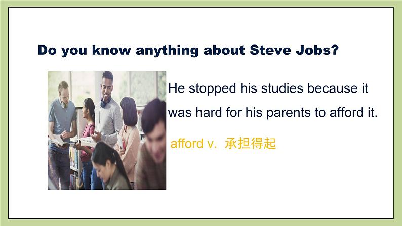北师大版英语9年级上册 U6 Lesson 18 Steve Jobs 1 PPT课件第6页